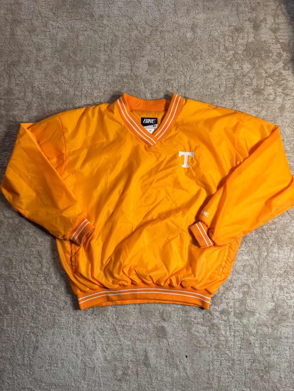 Bike Athletics Tennessee Pullover Nylon Warm Up Jacket XL Orange [COPY]